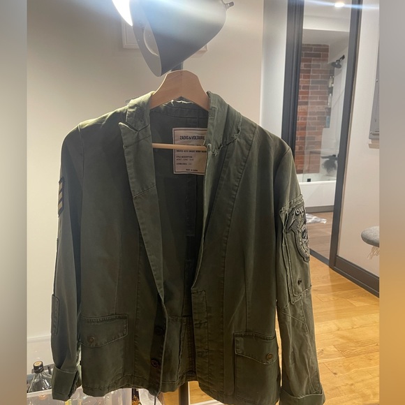 Zadig & Voltaire Virginia Grunge Military Jacket - Picture 3 of 7